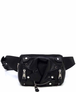 Motorcycle Jacket Fanny Pack Belt Bag LY129 BLACK 2